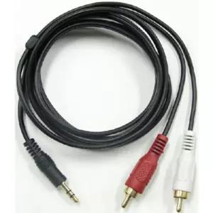 Coms 스테레오 RCA 2선 케이블 3극 AUX Stereo 3.5 M to 2RCA 30M음향연결 액세사리 AV 오디오 스피커