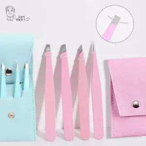 [셀러에이드]눈썹 정리용 사선형 핀셋 족집게 왁싱용 정밀 뷰티 집게