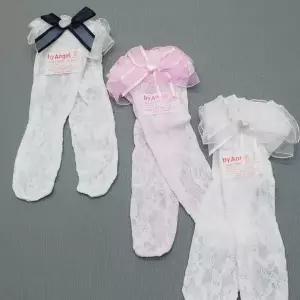 [하프클럽/지앤]망사양말 P망사하트진주양말(1족)