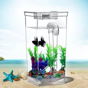 물고기 금붕어 키우기 무환수 미니 자동 청소 사각 어항키우기 거북이 소형 해수어 물멍 멍때리기 무어항