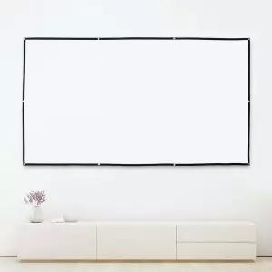 빔프로젝터 이동형 스크린265x150cm영화 시네마 홈시어터 이동식 대형 가정용 프로젝트 큰스크린