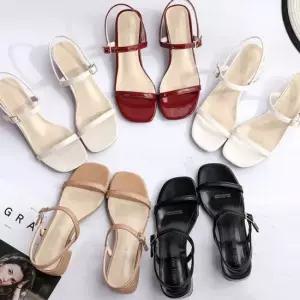 미들힐 하이힐 샌들 구두 펌프스힐 토오픈 펌프스 여성구두 하이힐 토오픈