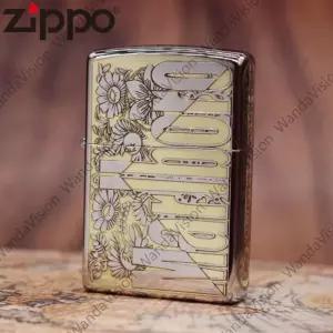 경면 2색 정조 지포라이터 말보로 화초