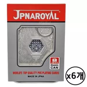 JPNA 홀로그램 캔 카드 6개 보안 사기방지용원 가족게임 명절놀이 포커 원카드 단체 야유회 트럼프 세트