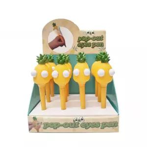 코어스 파인애플 볼펜 캐릭터 12개(한타스 단위)다꾸 케릭터 세트 문구