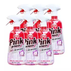 엘지 홈스타 핑크파워 샤워부스 찌든 물때 클리너 세정제 750ml 6개 욕실 찌든때