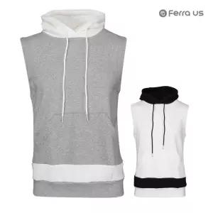 페라어스 CVS3MP8025 남성 면혼방 후드 조끼 베스트 캐주얼