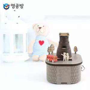 오르골만들기 DIY 회전 우드 경주 첨성대인테리어소품 예쁜 디자인