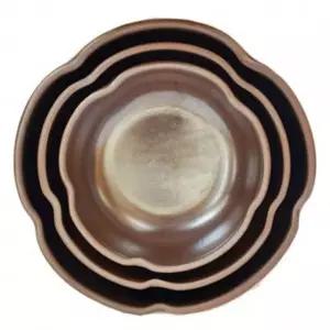 옹기연꽃수반 중꽃 미니 찻집 가정 실내 자연가습기 거실 인테리어 장식용