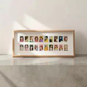 어린이성장액자 아기 초등학생 성장기록 어른까지 증명사진액자 추억사진 전시 보관 20칸