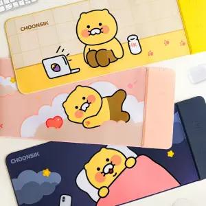 춘식이 무선 충전 장패드마우스 받침 데스크 게이밍