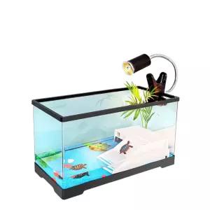 아크릴 거북이 어항 키우기 반수생 수조 오픈형 대형 수족관