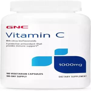GNC 비타민 C 1000mg 보충제 면역 지원 180인분 제공