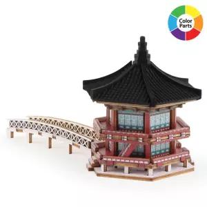 미니 향원정목재모형 조립키트 완구 방학숙제