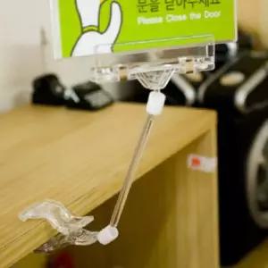 집게대형 100봉 클립 쇼클립 10개전시도구 진열 홀더 알림판 매장행거 다관절 POP 가격표 마트 카드