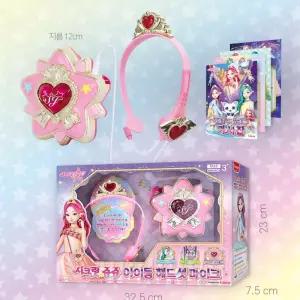 여자아이 아이돌변신 왕관 헤드셋 마이크 음악교구 동요놀이 언어발달 아동완구