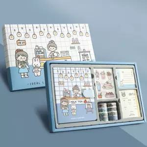 카페 POP 캐릭터 다이어리 올인원 패키지귀여운 세트 디자인 일러스트 선물용