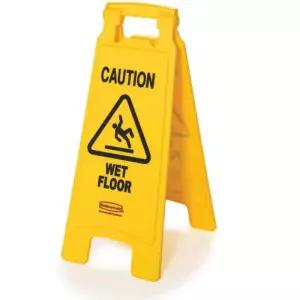 러버메이드 미끄럼주의 표지판 611277다용도안전 스탠드 공항용 병원용 마트용 사고예방 의표지판 휴대용