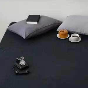 매트커버 레이 홑 리스 킹 (K) (블랙) 침대 패밀리 누빔 면리스 부드러운리스 국산리스