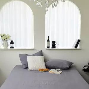 매트커버 레이 홑 리스 킹 (K) (그) 침대 패밀리 누빔 면리스 부드러운리스 국산리스