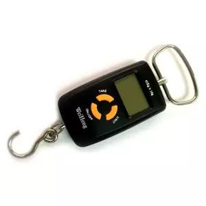 한손에 쏙 디지털 여행용 캐리어 저울 휴대용 무게계미니전자 후크매달기 캠핑용 소형크레인 측정기 택배