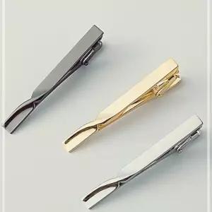 트위스트 심플 고급진 타이바 넥타이핀 남성 골드 YWFF951F