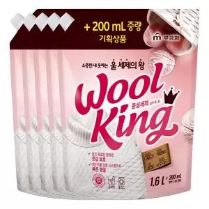 무궁화 울킹 중성세제 1.6L+200ml X 5개