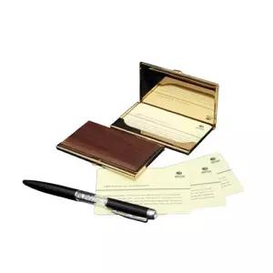 우드클럽 휴대용 명함 케이스 1327WDM명합지갑 보관 용집 보관함 명함첩