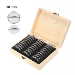 동전컬렉션 조절 나무 기념 케이스 패드취미박스 보관통 다용도함 보관함 수집용품