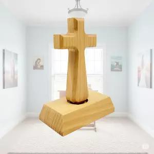 마그넷 탁상형 클래식 우드 십자가새신자선물 전도 단기선교 수련회 단체 여행 수도원 장식품 기독교 크리