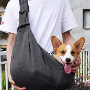 반려견 견용 이동장 산책 크로스백 가방 백강아지이 산책백 동물여행 반려 포대기 고양이 슬링백 고양이이