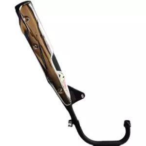 마후라 정비 파츠 블랙 금 파이프 머플러 배기관 CG125 CG125 오토바이 커버 배기관 VIC 배기관 CG125 패키지 싱글 싱글 CG125 싱글 배기관