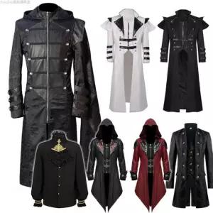 바이킹 남녀 스타일9 후드 망토 신조 의상 코트 스타일1 암살자 유럽 S 할로윈의상망토 S 화이트 블랙 레트로 S 스타일9 화이트