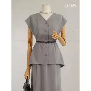 [하프클럽/윈]UNE스타일리시 린넨블렌드 베스트