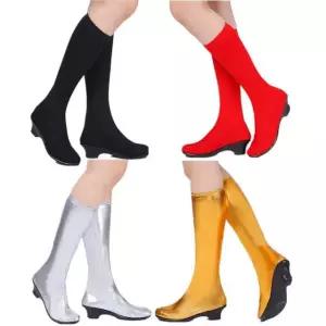 라인댄스 부츠 에어로빅화 쿠션 무용 슈즈 가죽 20 미들 미들힐 시니어 레드롱부츠힐여 코슈즈 스포츠댄스화 레드롱부츠힐여 20