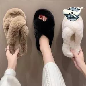 부드러운 원형 털 슬리퍼 실내용 다양한 색상 털슬리퍼 예쁜신발 여성슬리퍼
