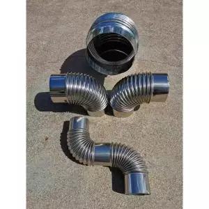 난로연통 연탄 보일러 엘보 90도스테인레스 100mm 6CM 화목 90도 두꺼운 스텐연통