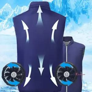 선풍기 낚시 냉풍 조끼 아이스 쿨링 여름 등산qrs032