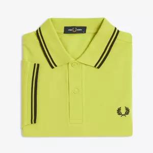 M3600 트윈 팁 프레드페리 셔츠 - 시트론/블랙 AFPM2613600-84B