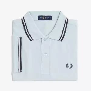 M3600 트윈 팁 프레드페리 셔츠 - 라이트아이스/앵커그레이 AFPM2613600-03C