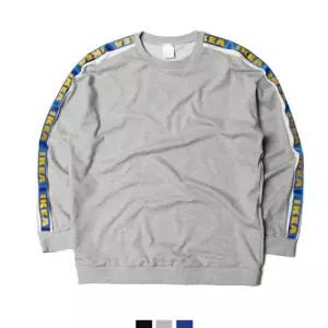 KING 커플시밀러룩 테잎프린팅커플맨투맨