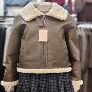 SOUP 세이브존07 플랫 레더 무스탕  SBBMU81