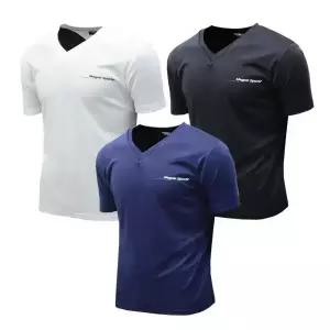 여름 반팔티 브이넥 스판티 쿨티셔츠 기능성 반팔티셔츠 쿨티 물방울