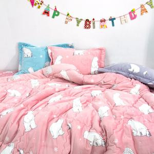 극세사이불, 곰세마리 5mm 극세사 차렵이불 (S,SS)