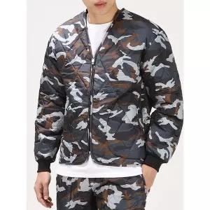 [후앙스]국내생산 카모 브이넥 깔깔이 누빔자켓 방한복 SDPD7259_P333113891