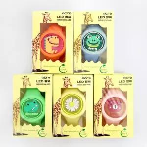 led 캐릭터 모기 밴드 팔찌 유아 어린이 모기패치 캠핑 썸머밴드 랜덤발송