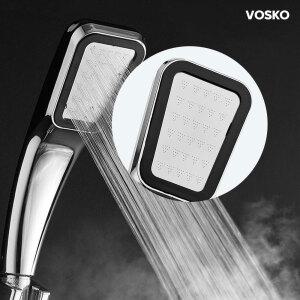 보스코 300홀 미세 샤워기 헤드 크롬 수압상승 절수형