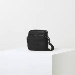 닥스 액세서리 [크로스백][GRID MAXI][그리드 맥시] 블랙 그리드패턴 가죽배색 나일론 DBBA5E277BK