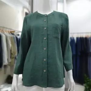[엠씨]린넨 블라우스(C42B170/그린)_DG