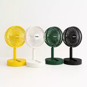 [몬스터엑센]1+1 윈디제로2 접이식 무선 탁상용 선풍기 캠핑 미니 무소음 서큘레이터